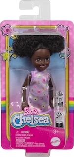 Foto 6 | Muñeca Barbie Chelsea De 6 Pulgadas Con Vestido Floral Morado Y Zapatos Rosas - Venta Internacional.