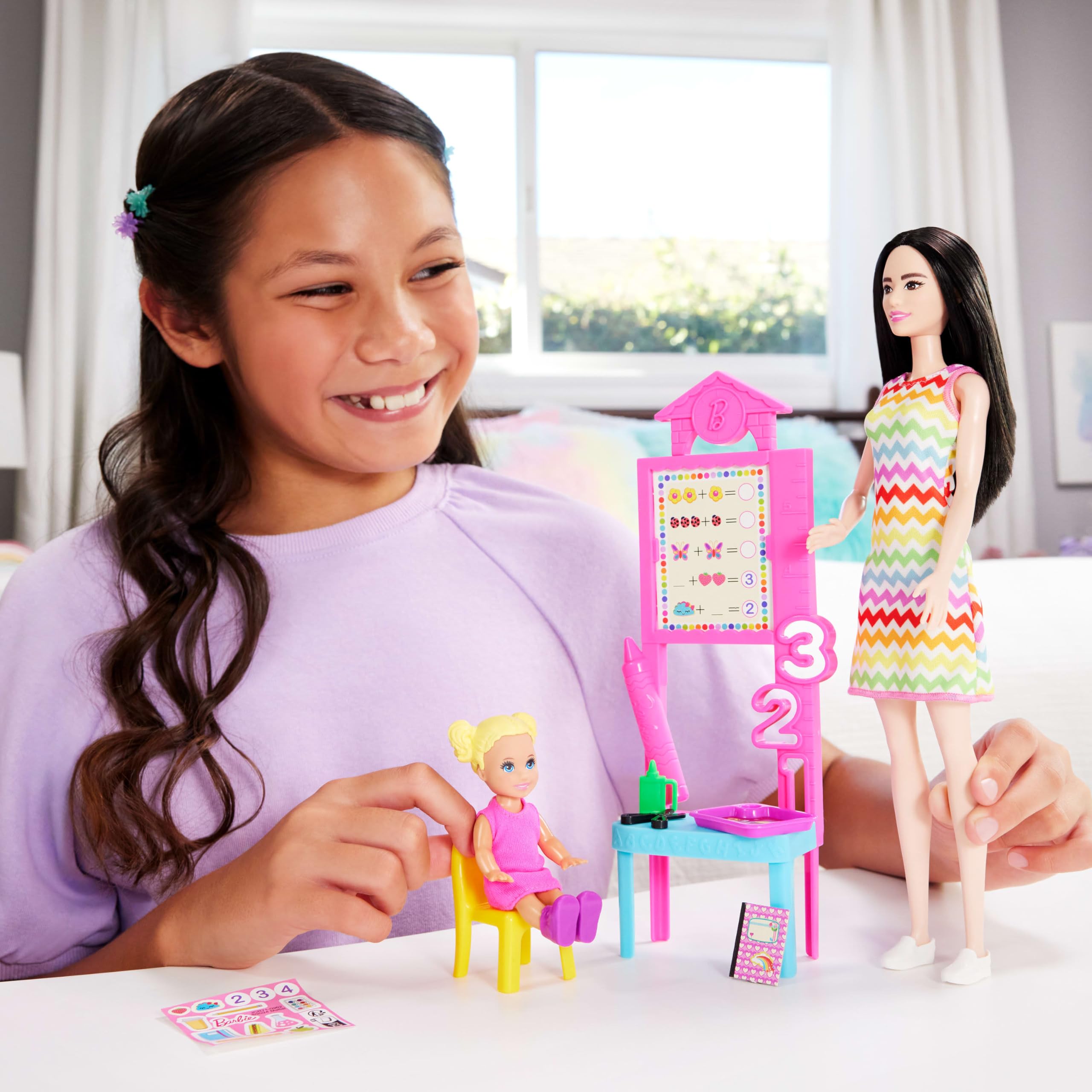 Foto 2 | Muñeca Barbie Teacher Con Muñeca Rubia A La Moda Y Accesorios - Venta Internacional.