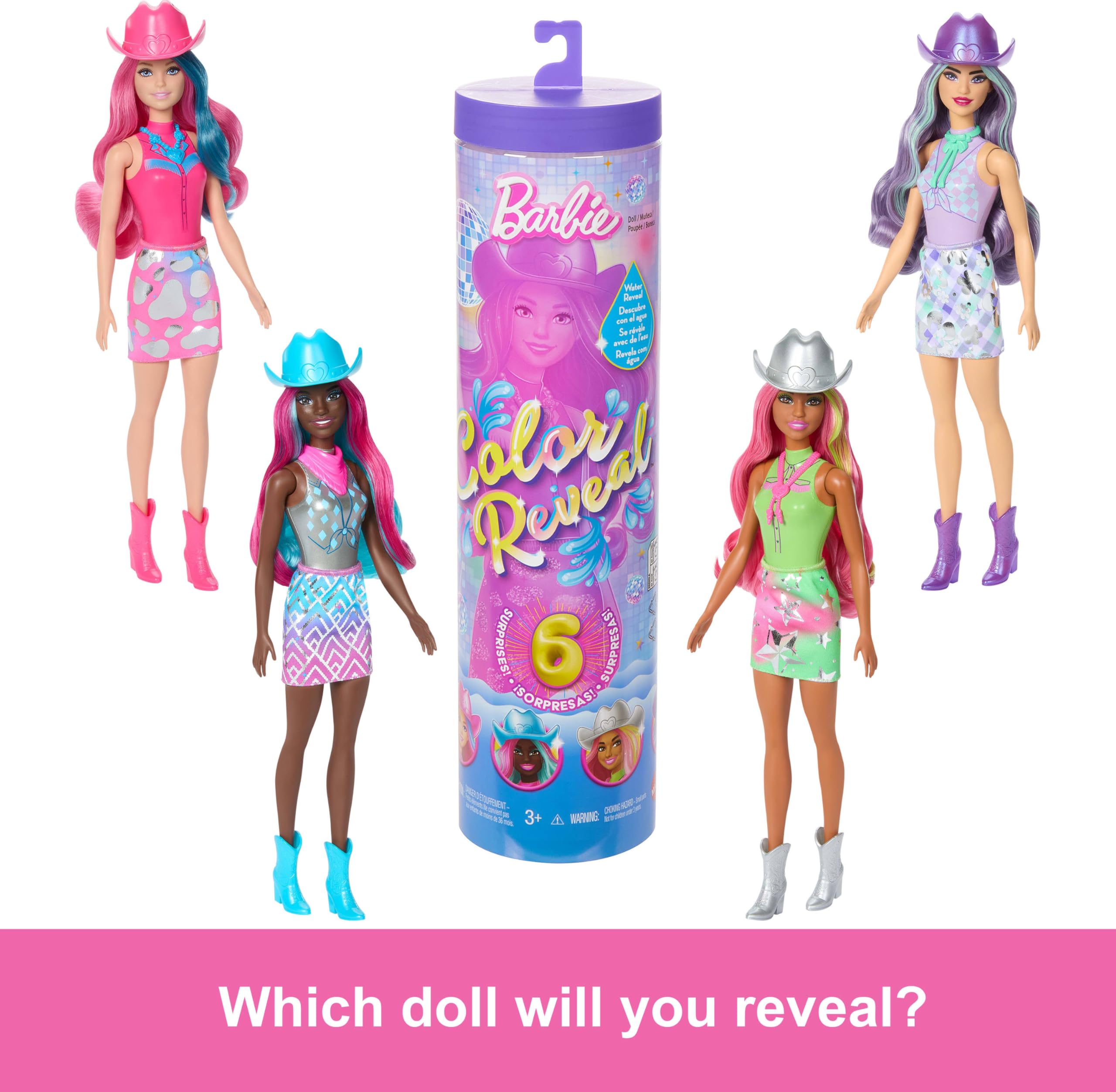 Foto 4 pulgar | Muñeca Moderna Barbie Con 6 Sorpresas Disco Star - Venta Internacional.