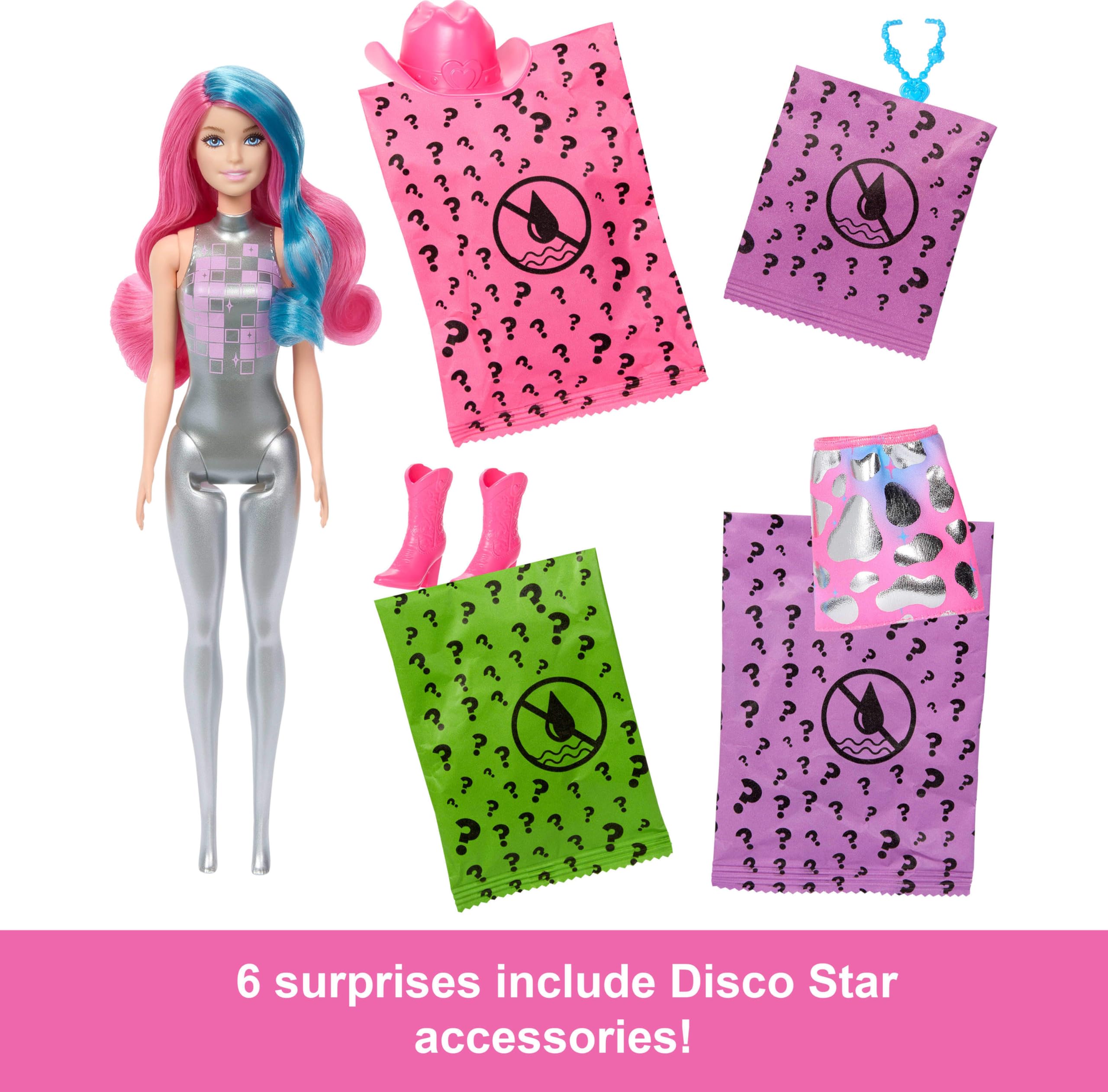 Foto 6 pulgar | Muñeca Moderna Barbie Con 6 Sorpresas Disco Star - Venta Internacional.