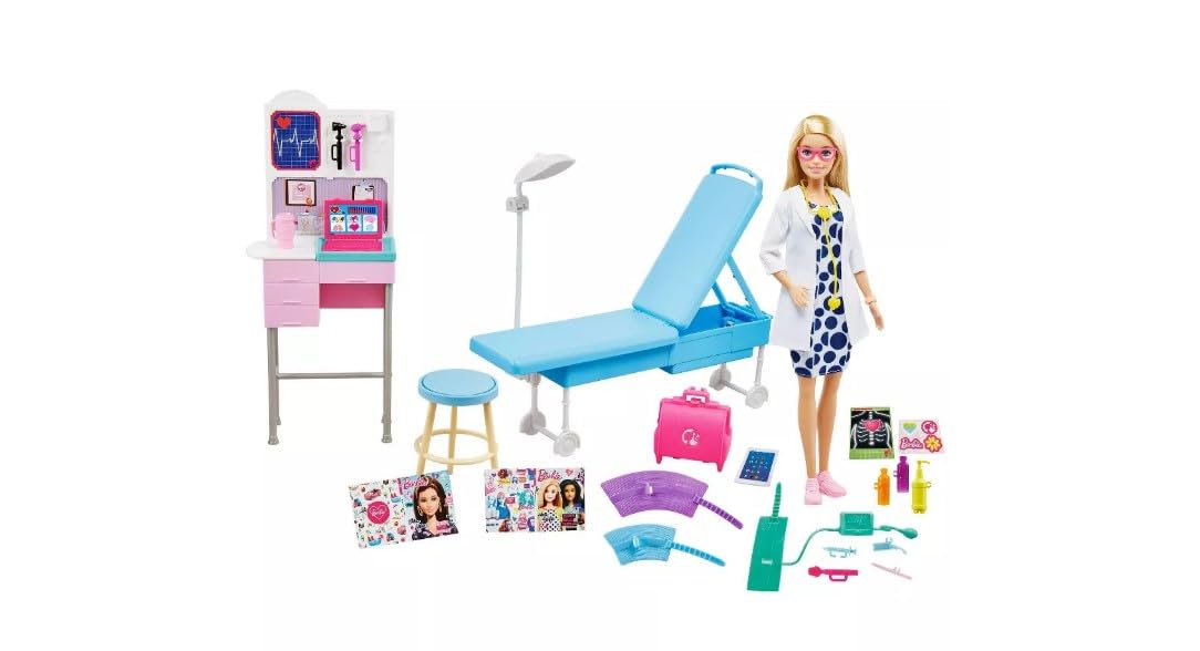 Foto 2 pulgar | Muñeca Barbie Medical Doctor Deluxe Con Set De Juego De 30,40 Cm Con Acc - Venta Internacional.