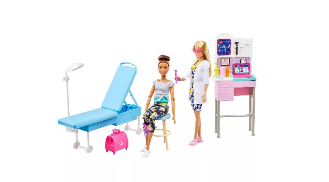 Foto 3 pulgar | Muñeca Barbie Medical Doctor Deluxe Con Set De Juego De 30,40 Cm Con Acc - Venta Internacional.