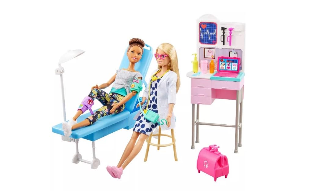 Foto 3 | Muñeca Barbie Medical Doctor Deluxe Con Set De Juego De 30,40 Cm Con Acc - Venta Internacional.