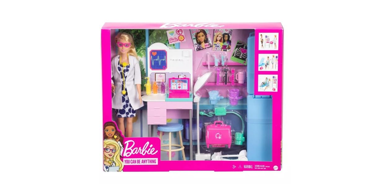 Foto 5 pulgar | Muñeca Barbie Medical Doctor Deluxe Con Set De Juego De 30,40 Cm Con Acc - Venta Internacional.