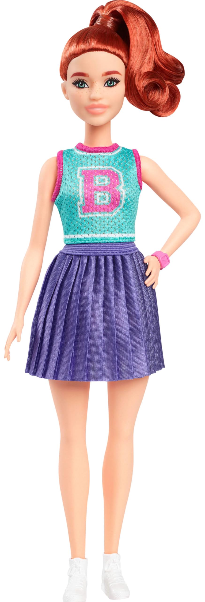 Foto 1 | Muñeca De Moda Barbie Fashionistas #232 Con Pelo Rojo Y Atuendo - Venta Internacional.