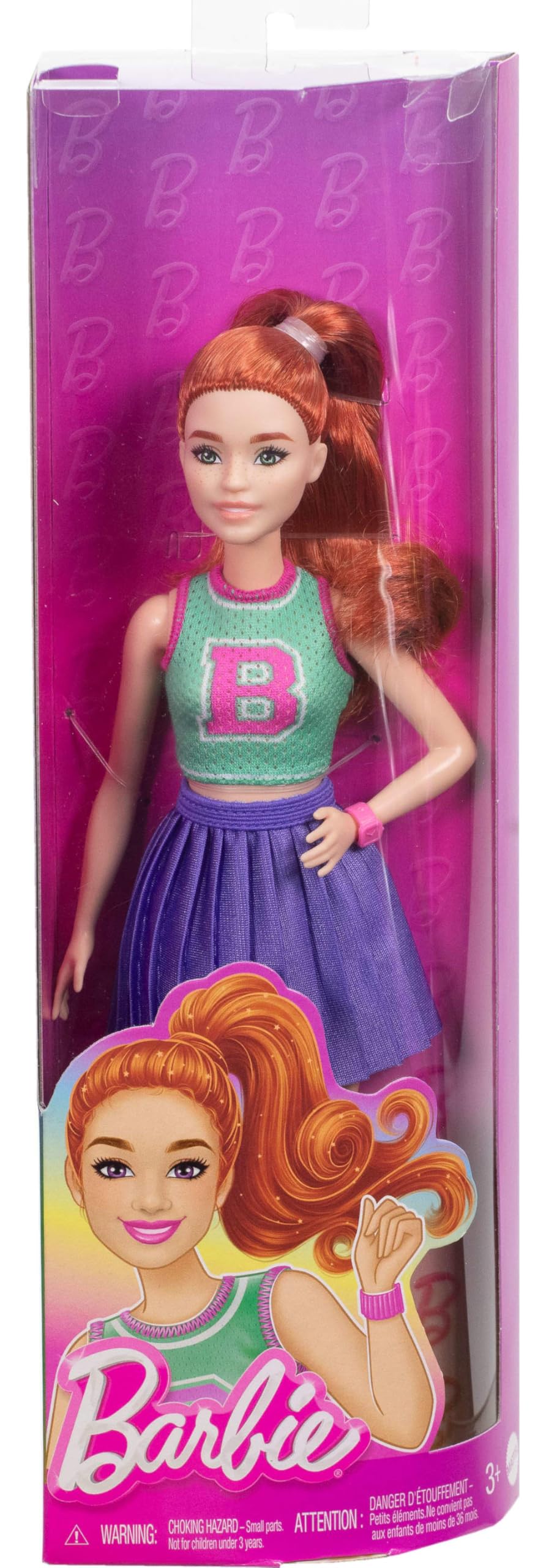 Foto 7 pulgar | Muñeca De Moda Barbie Fashionistas #232 Con Pelo Rojo Y Atuendo - Venta Internacional.