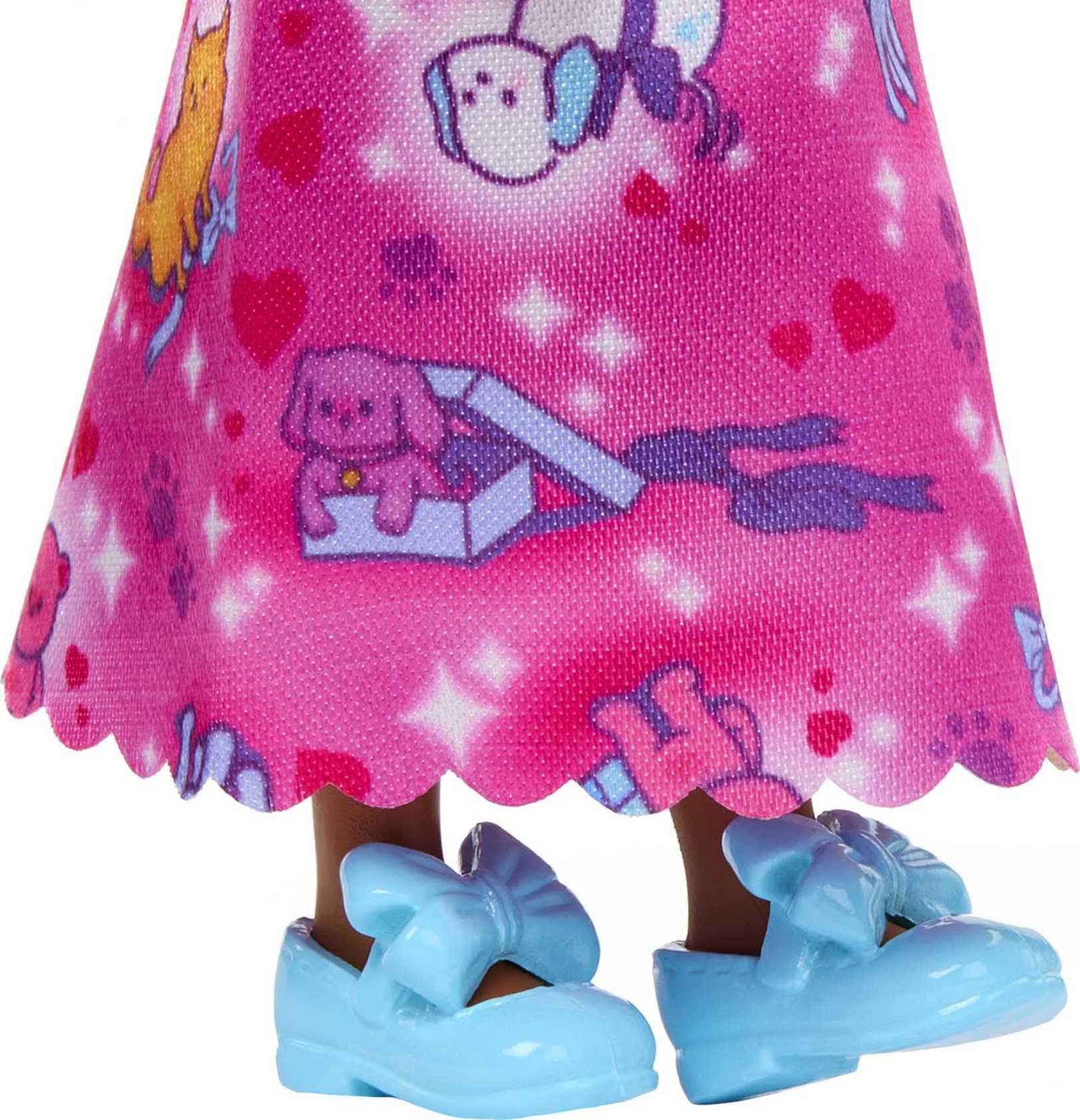 Foto 6 pulgar | Muñeca Barbie Dreamtopia Chelsea Royal Con Falda Morada De Pelo Rosa - Venta Internacional.