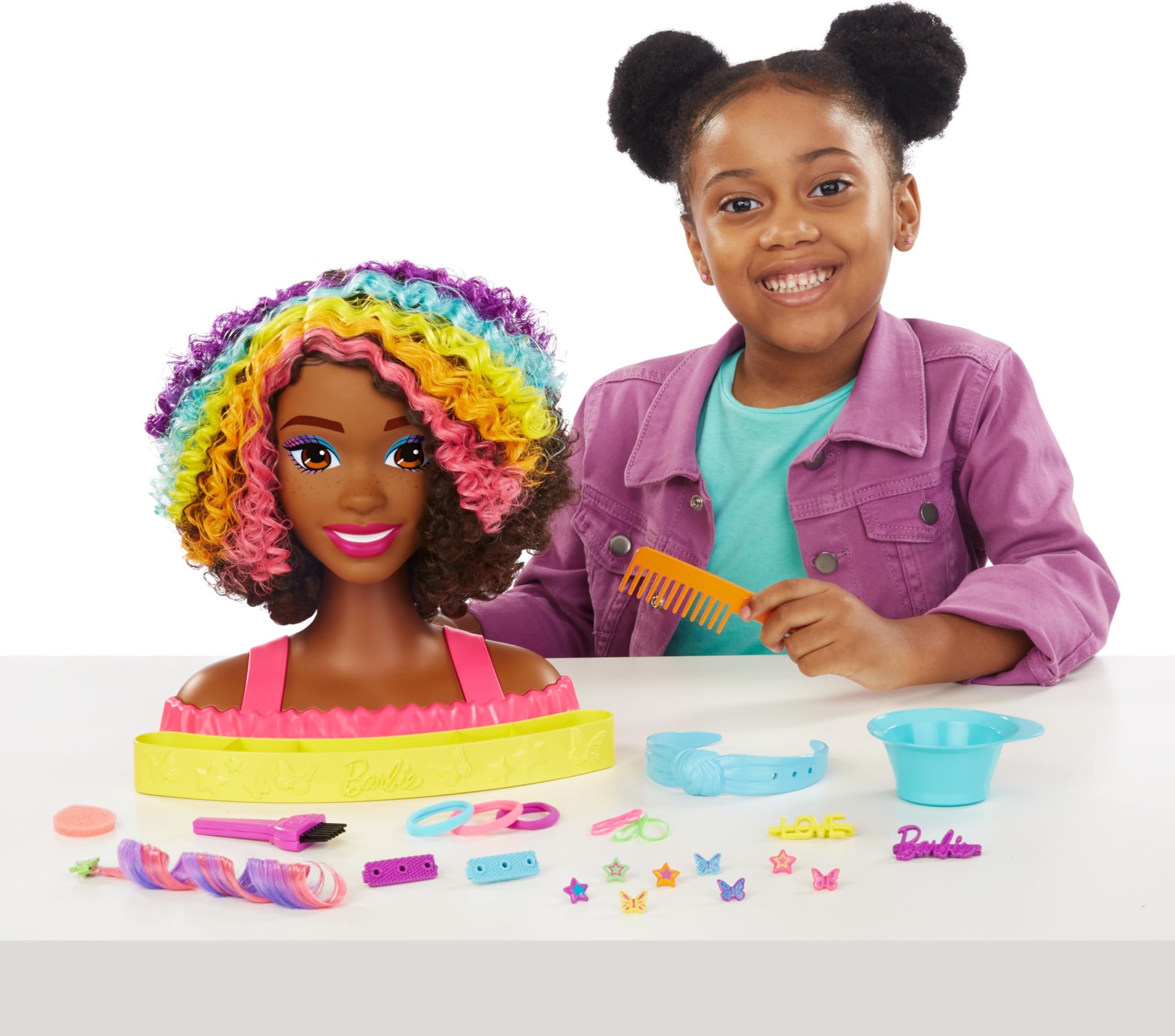 Foto 3 pulgar | Cabeza De Muñeca Barbie Totally Hair Con Más De 20 Accesorios - Venta Internacional.