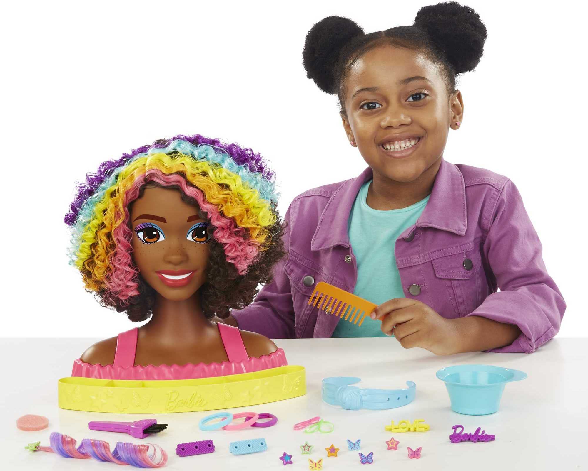 Foto 4 pulgar | Cabeza De Muñeca Barbie Totally Hair Con Más De 20 Accesorios - Venta Internacional.