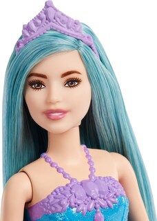Foto 3 | Muñeca De Moda Barbie Dreamtopia Royal Con Pelo Turquesa - Venta Internacional.