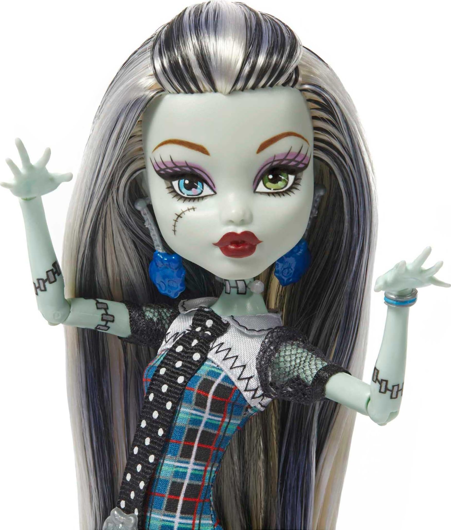 Foto 3 | Reproducción De Frankie Stein De Doll Monster High, 26 Cm, Con Accesorios - Venta Internacional.