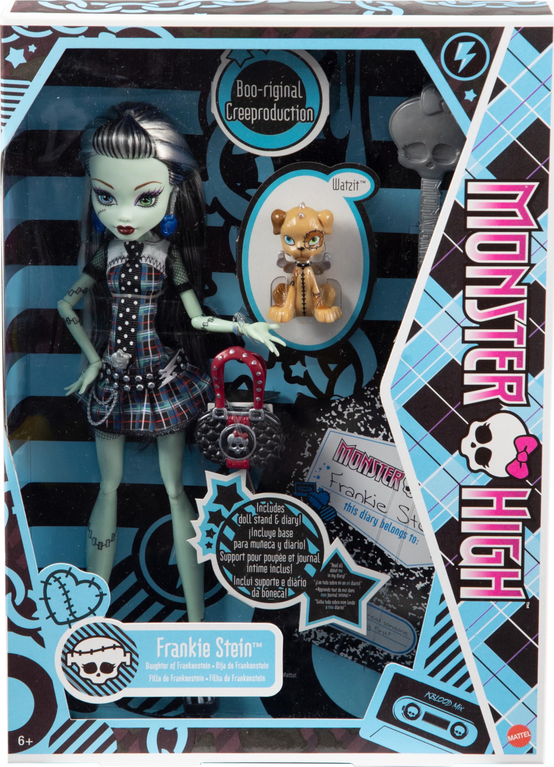 Foto 7 pulgar | Reproducción De Frankie Stein De Doll Monster High, 26 Cm, Con Accesorios - Venta Internacional.