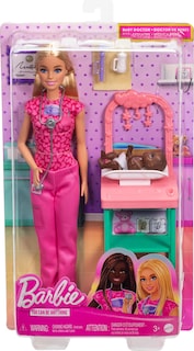 Foto 6 | Muñeca Barbie Baby Doctor Con Muñeca Rubia A La Moda Y Accesorios - Venta Internacional.