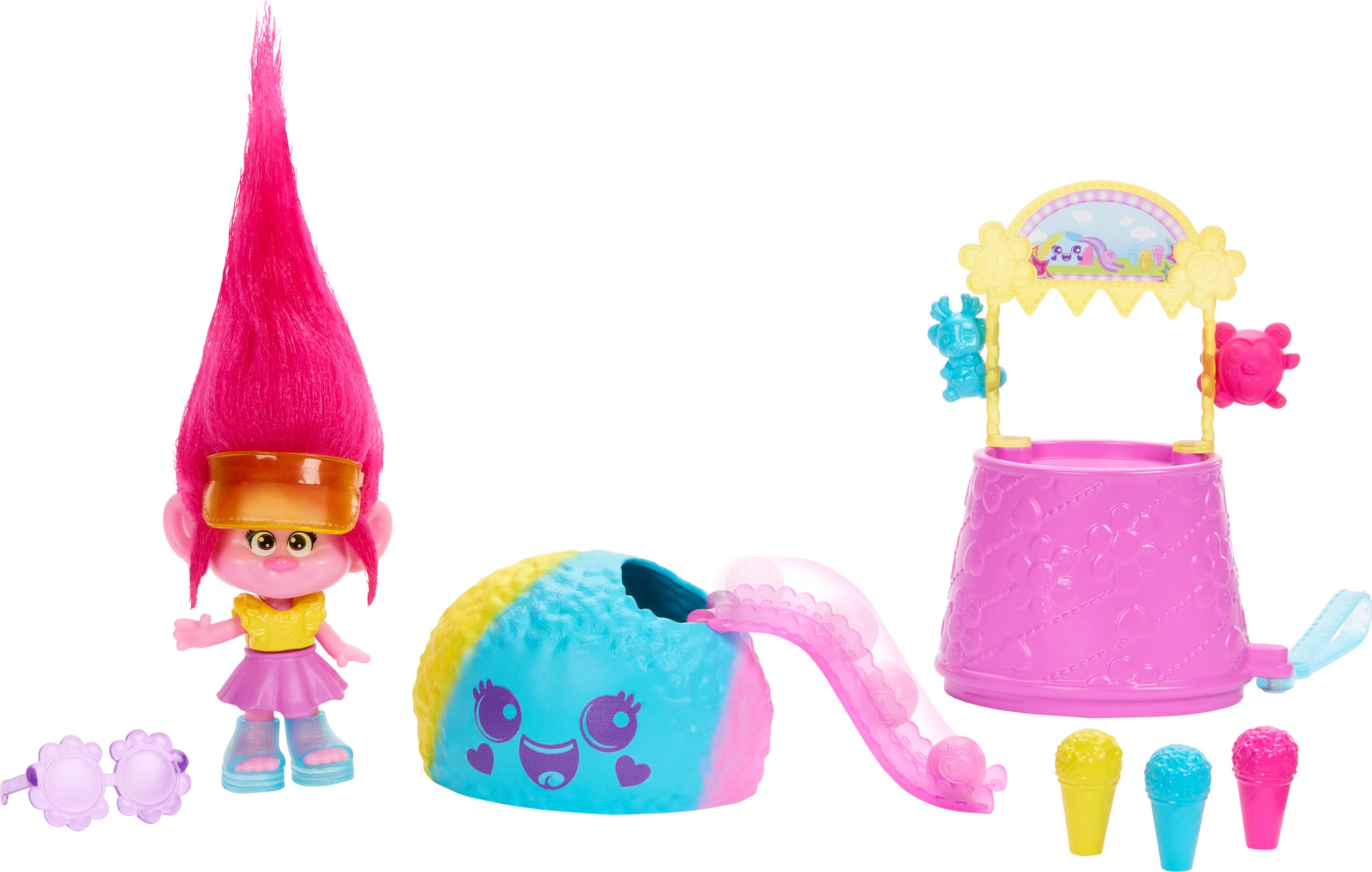 Foto 4 pulgar | Set De Juego Mattel Dreamworks Trolls Fun Fair Fairfest Con Queen Poppy - Venta Internacional.