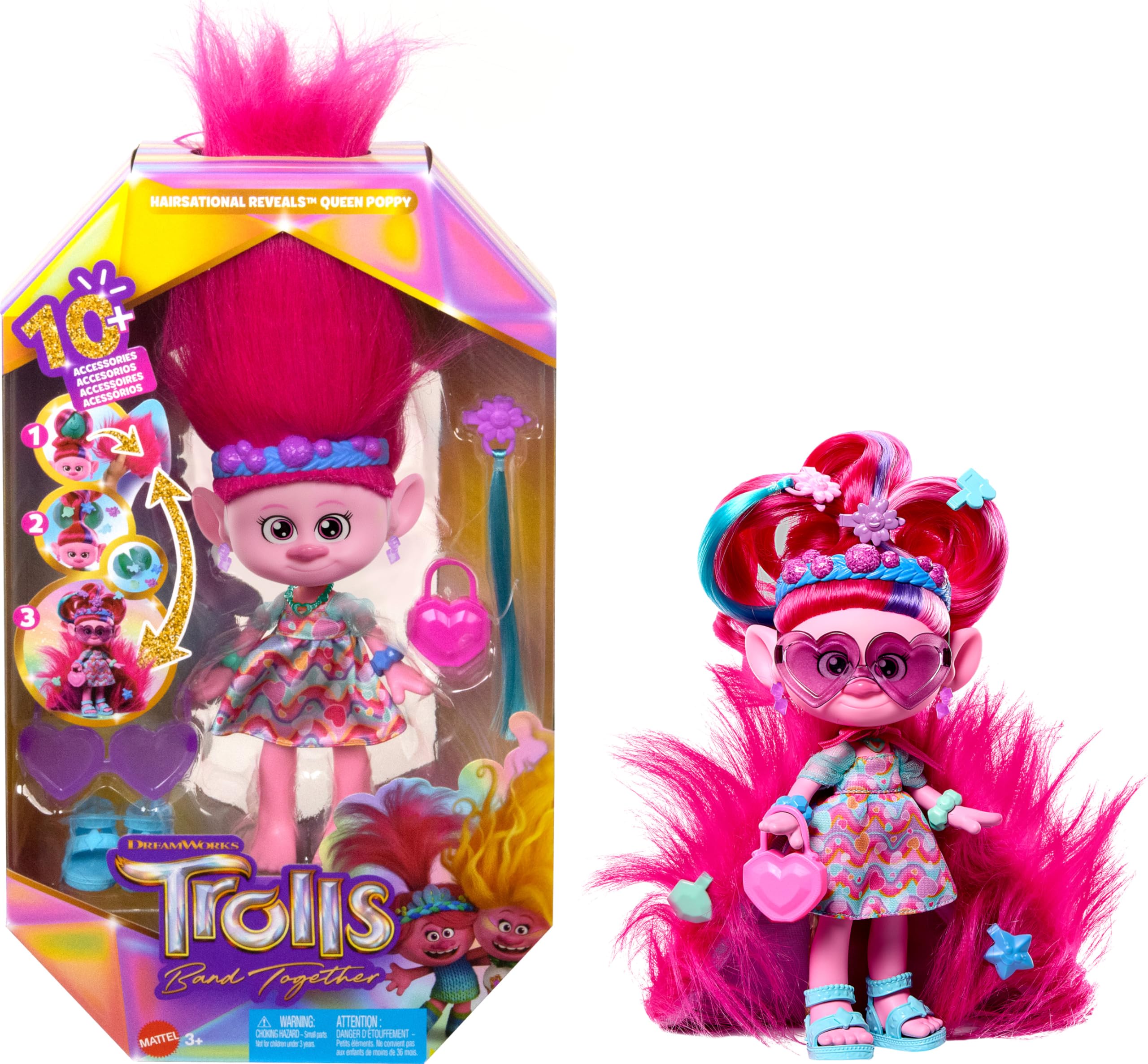 Muñeca De Moda Mattel Dreamworks Trolls Band Together Poppy - Venta Internacional.