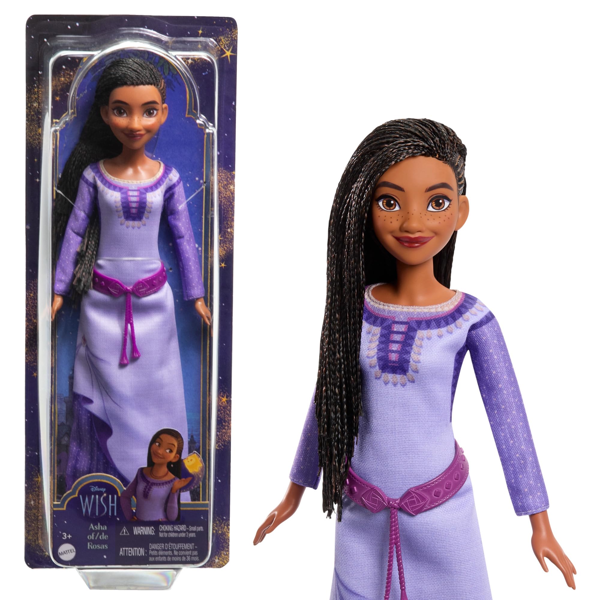 Muñeca Moderna Mattel Disney Wish Toys Asha Of Rosas Con Acceso. - Venta Internacional.