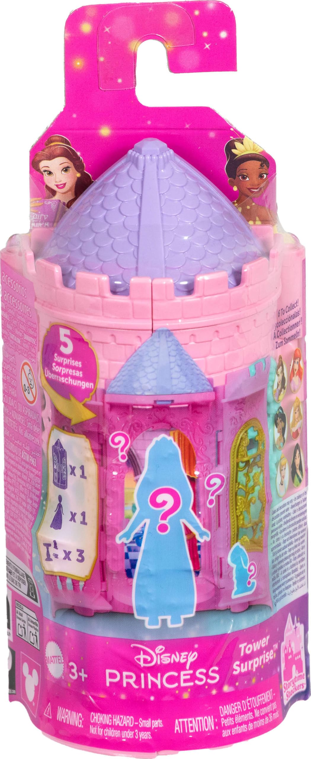 Foto 7 pulgar | Toy Mattel Disney Princess Tower Surprise Con 4 Sorpresas - Venta Internacional.