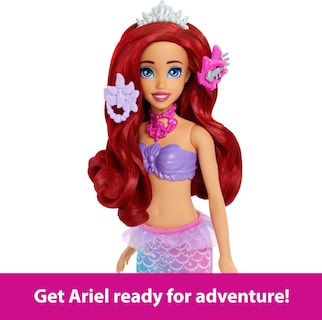 Foto 4 | Muñeca Moderna Mattel Disney Princess Ariel Con Tocador Y Acceso. - Venta Internacional.