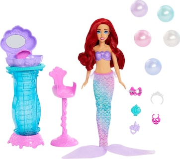 Foto 6 | Muñeca Moderna Mattel Disney Princess Ariel Con Tocador Y Acceso. - Venta Internacional.