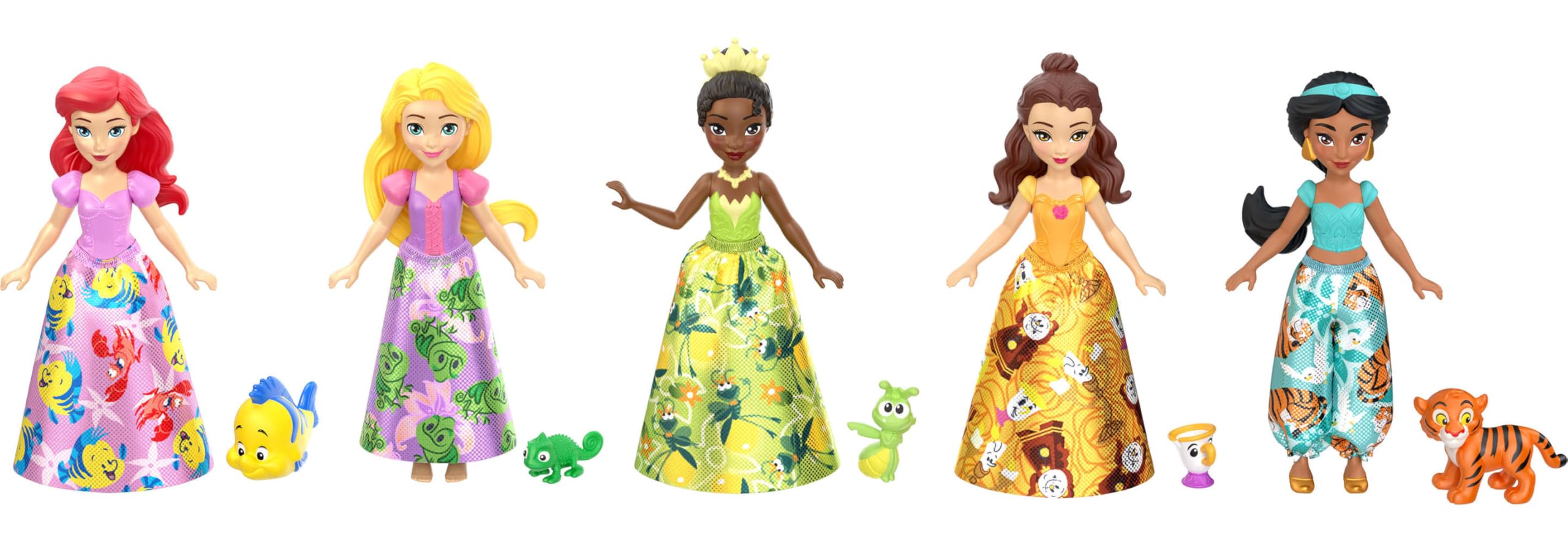 Foto 7 pulgar | Set De Juguetes Mattel Disney Princess & Friends Con 5 Muñecas Pequeñas - Venta Internacional.