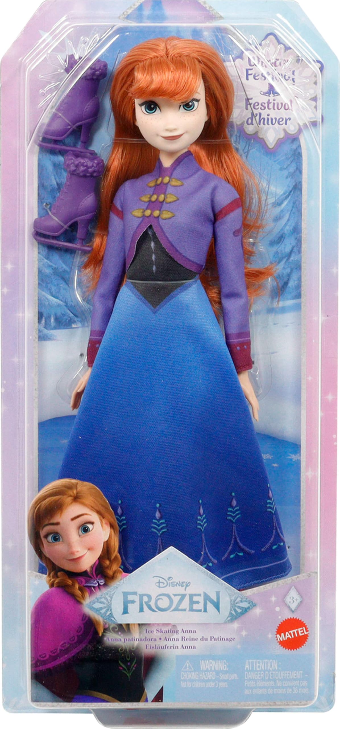 Foto 7 pulgar | Muñeca De Moda Mattel Disney Frozen Anna Con Accesorios - Venta Internacional.