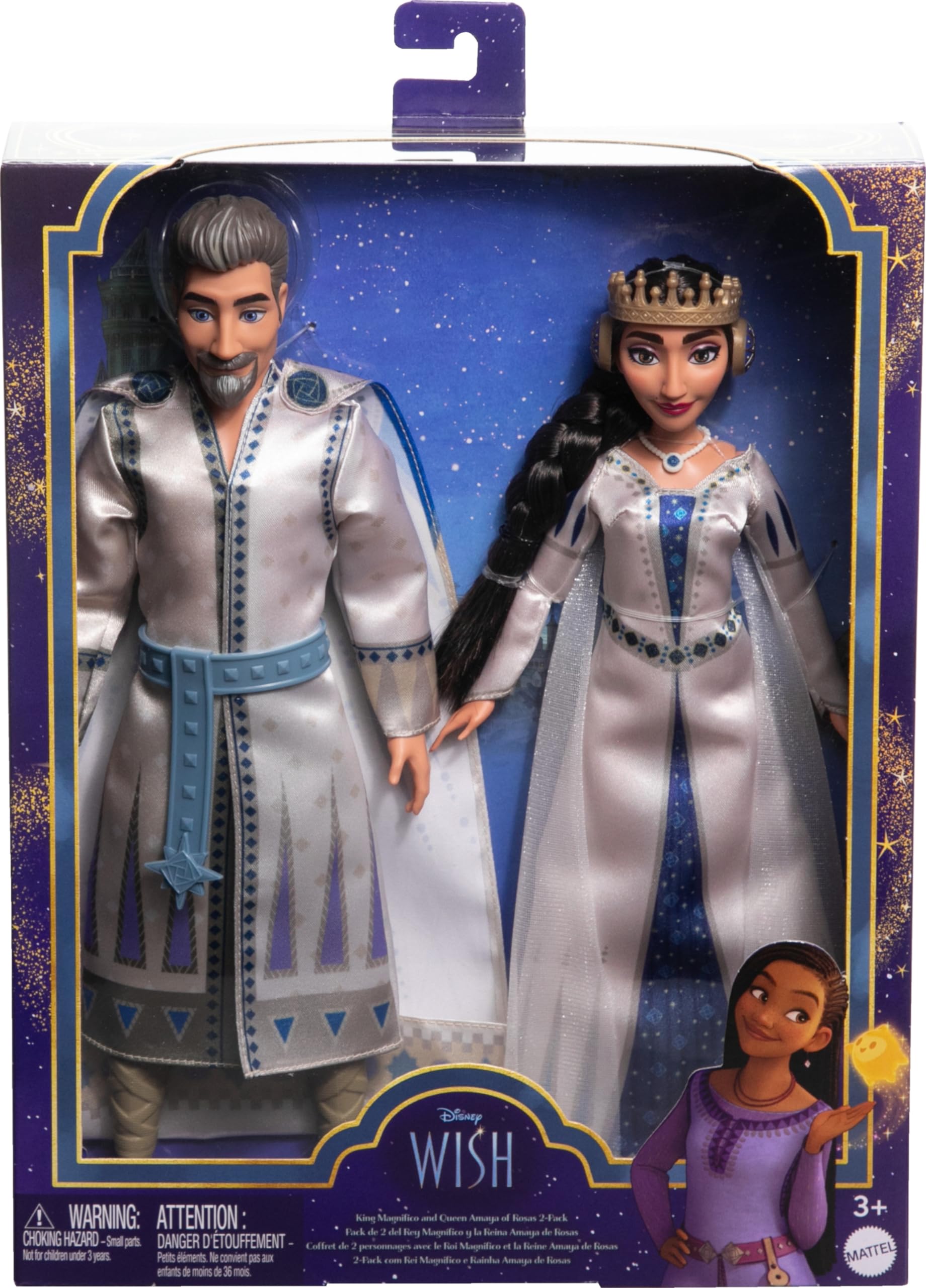 Foto 7 pulgar | Set De Muñecas Mattel Disney's Wish King Magnifico & Queen Amaya - Venta Internacional.