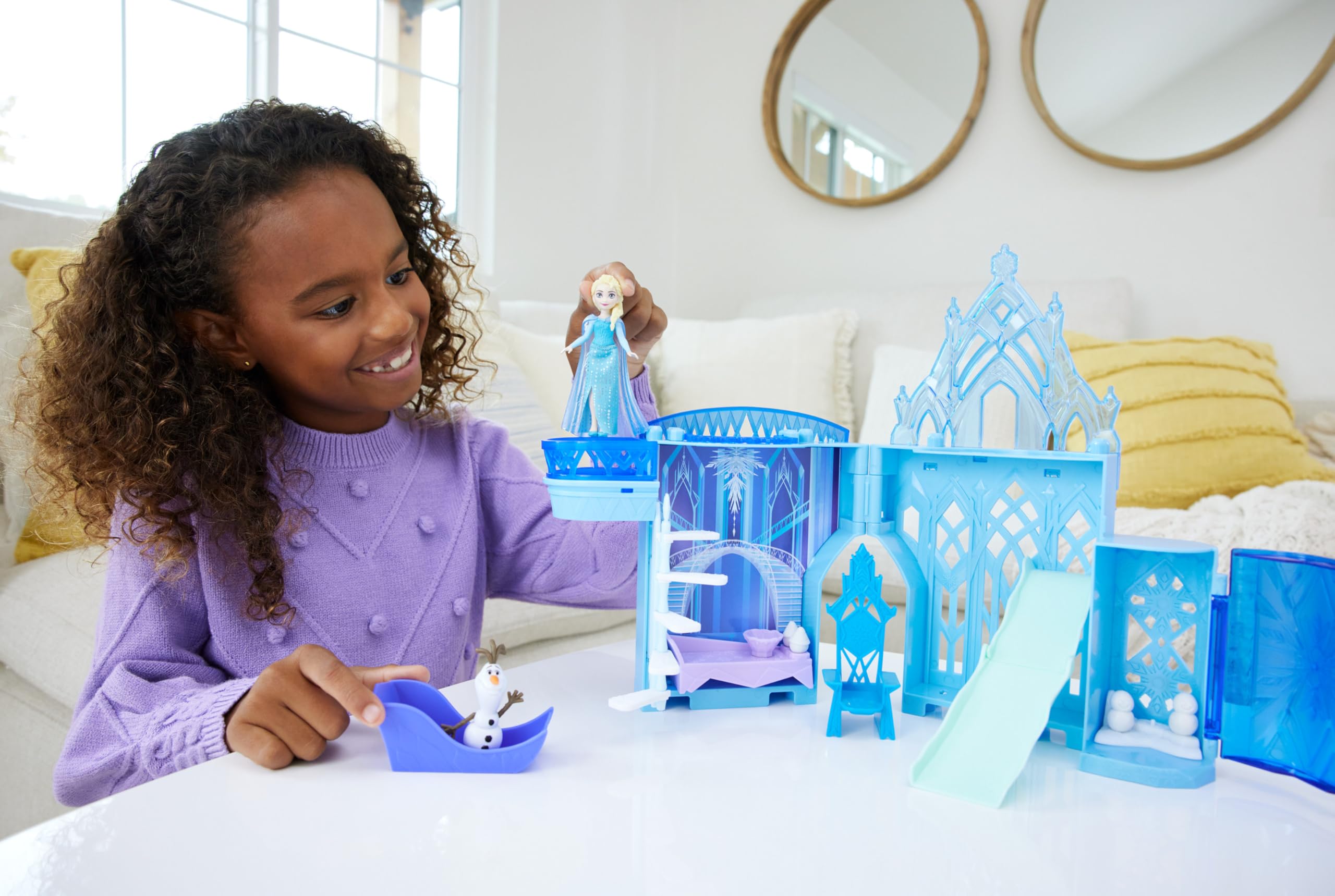 Foto 3 pulgar | Set De Juego Toy Castle Mattel Disney Frozen Elsa Ice Palace - Venta Internacional.