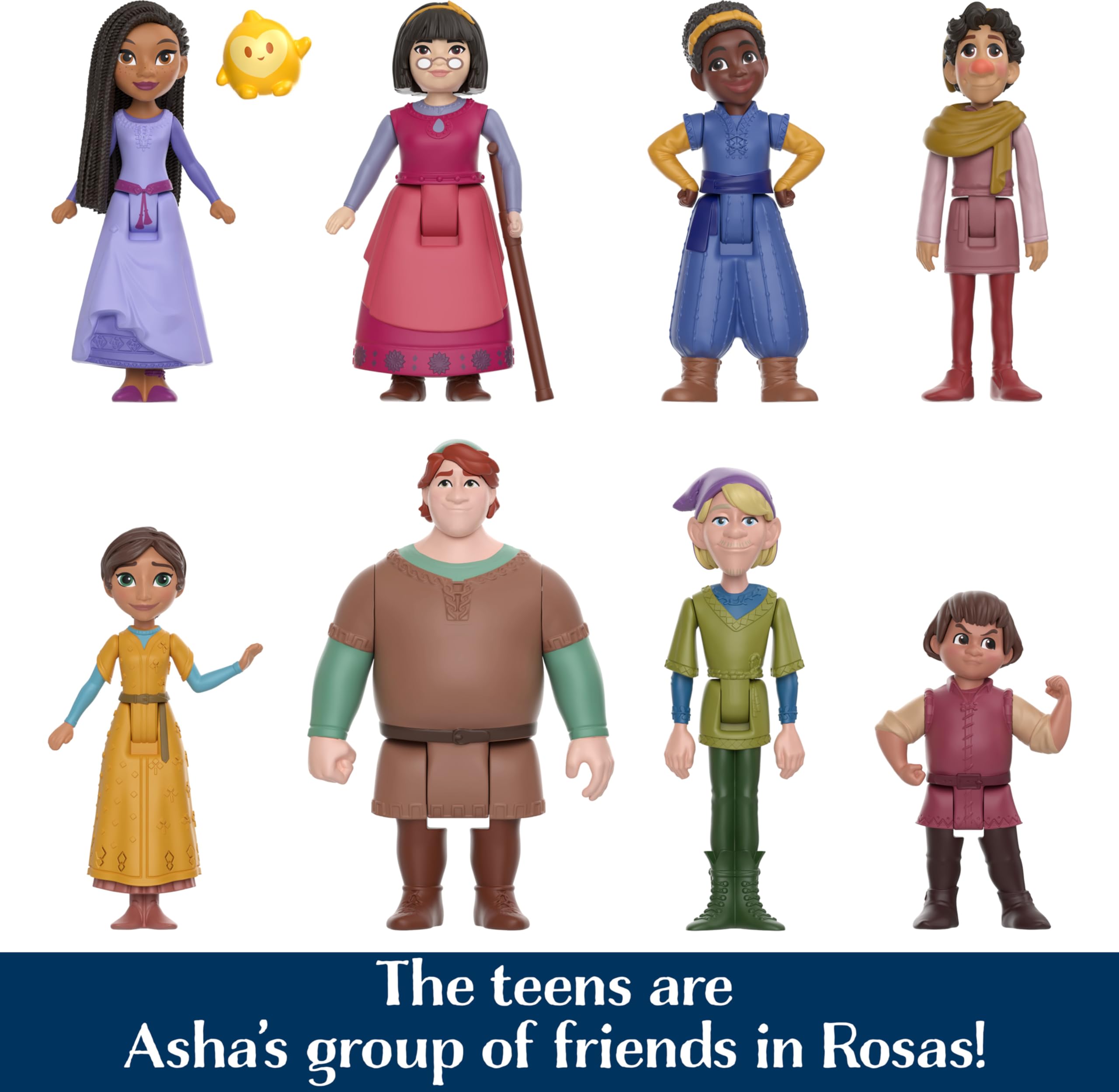 Foto 4 pulgar | Set De Muñecas Mattel Disney Wish The Teens Con 8 Muñecas Y Una Estrella - Venta Internacional.