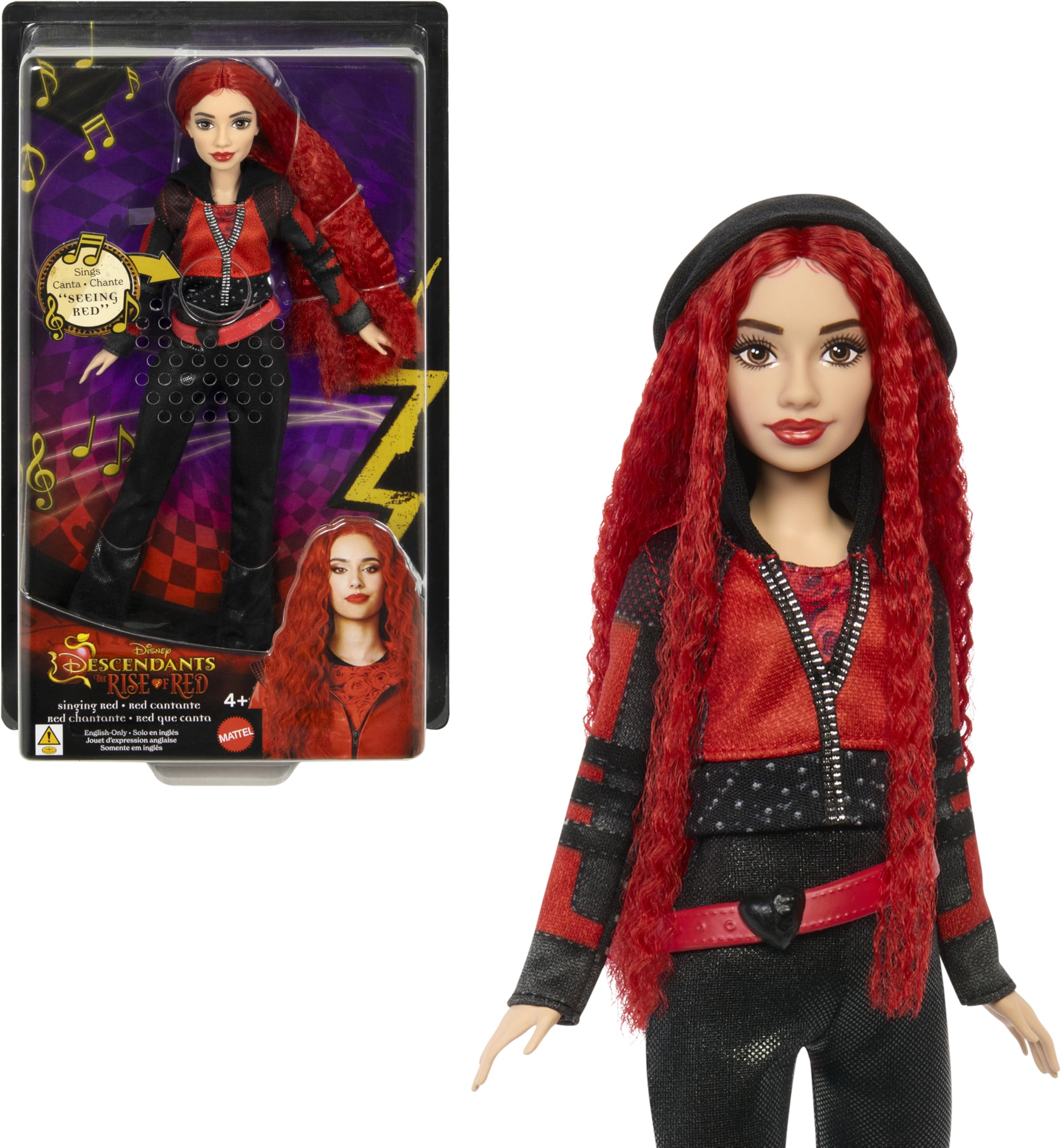Muñeca Mattel Disney Descendants The Rise Of Red Cantando Con Ropa - Venta Internacional.