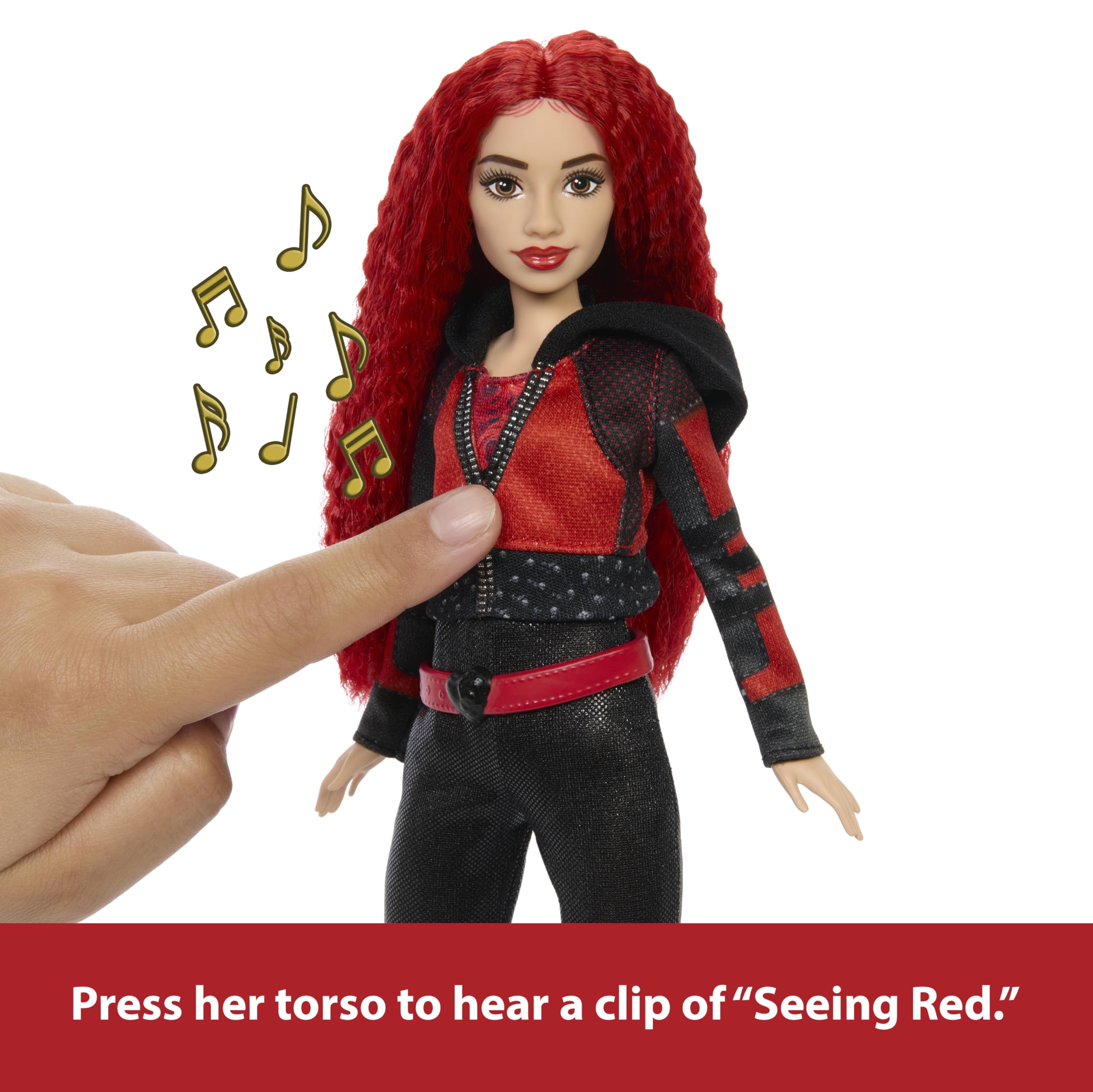 Foto 4 pulgar | Muñeca Mattel Disney Descendants The Rise Of Red Cantando Con Ropa - Venta Internacional.