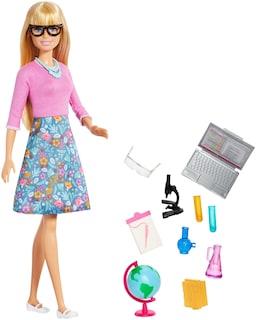 Foto 1 | Muñeca Barbie Para Maestra De Prejardín De Infantes Con 3 Accesorios - Venta Internacional.