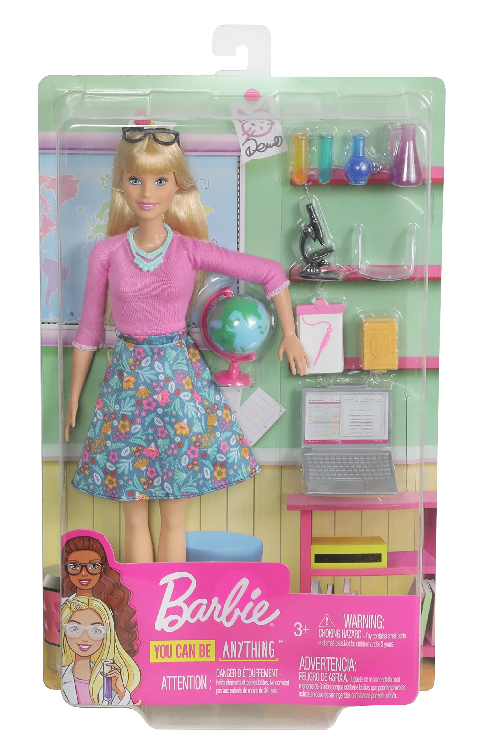 Foto 8 pulgar | Muñeca Barbie Para Maestra De Prejardín De Infantes Con 3 Accesorios - Venta Internacional.