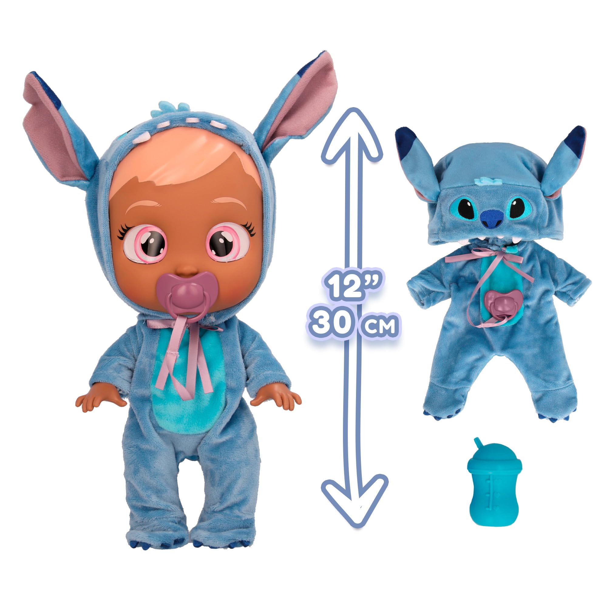 Foto 5 pulgar | Baby Doll Cry Babies Disney Stitch -12 Con Pijama De 18 M O Más - Venta Internacional.