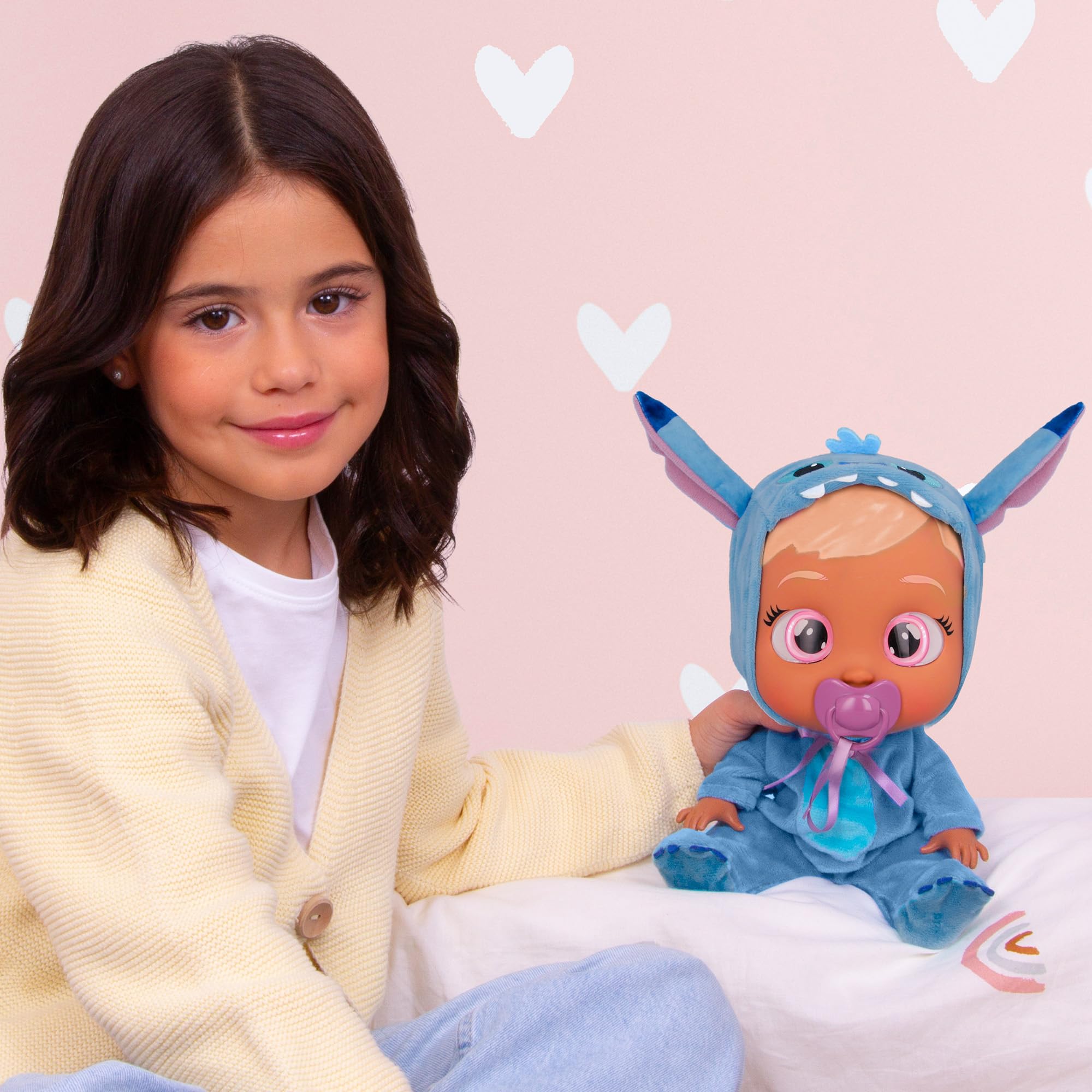 Foto 7 pulgar | Baby Doll Cry Babies Disney Stitch -12 Con Pijama De 18 M O Más - Venta Internacional.