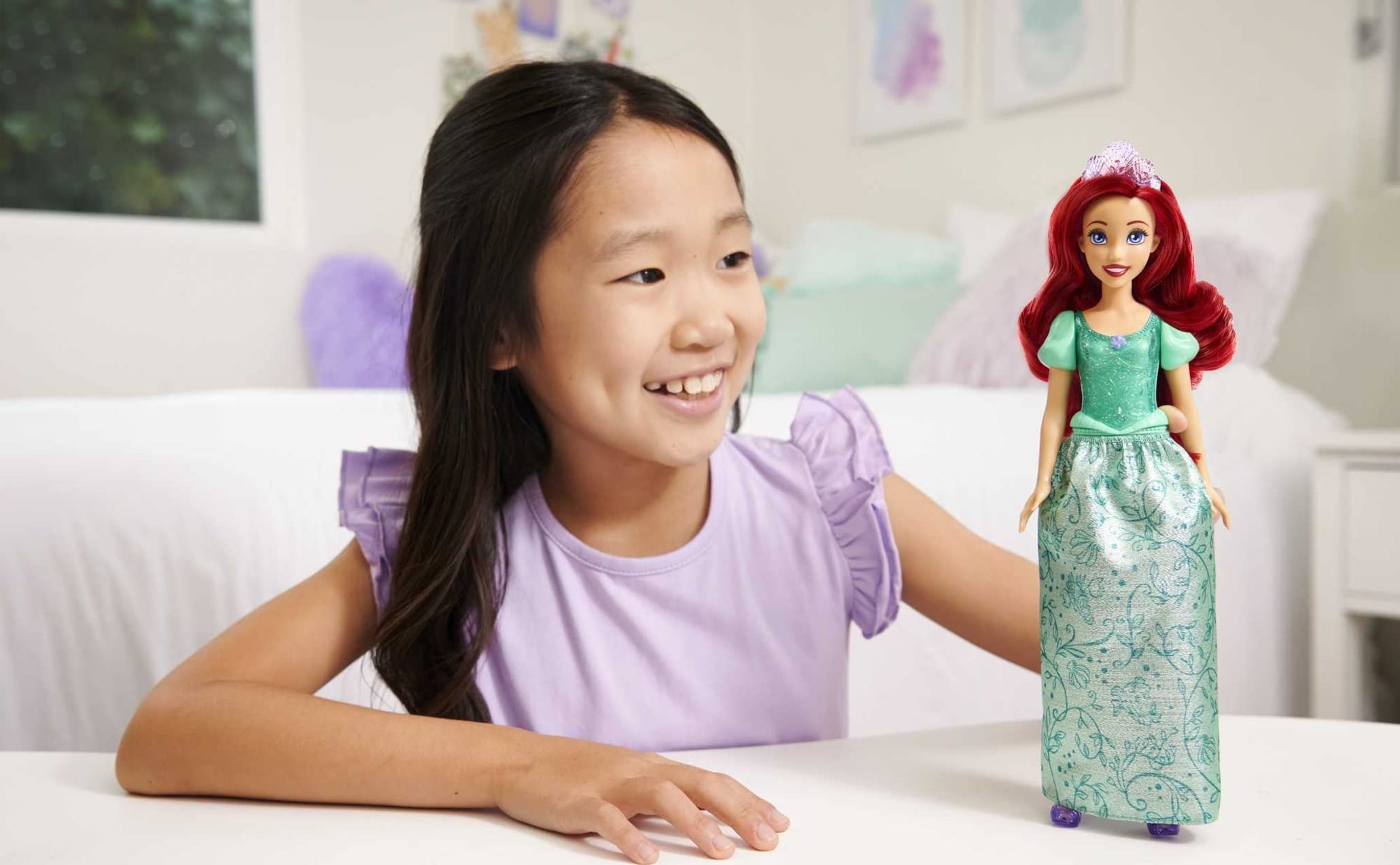 Foto 3 pulgar | Muñeca De Moda Mattel Disney Princess Ariel Con Aspecto Brillante - Venta Internacional.