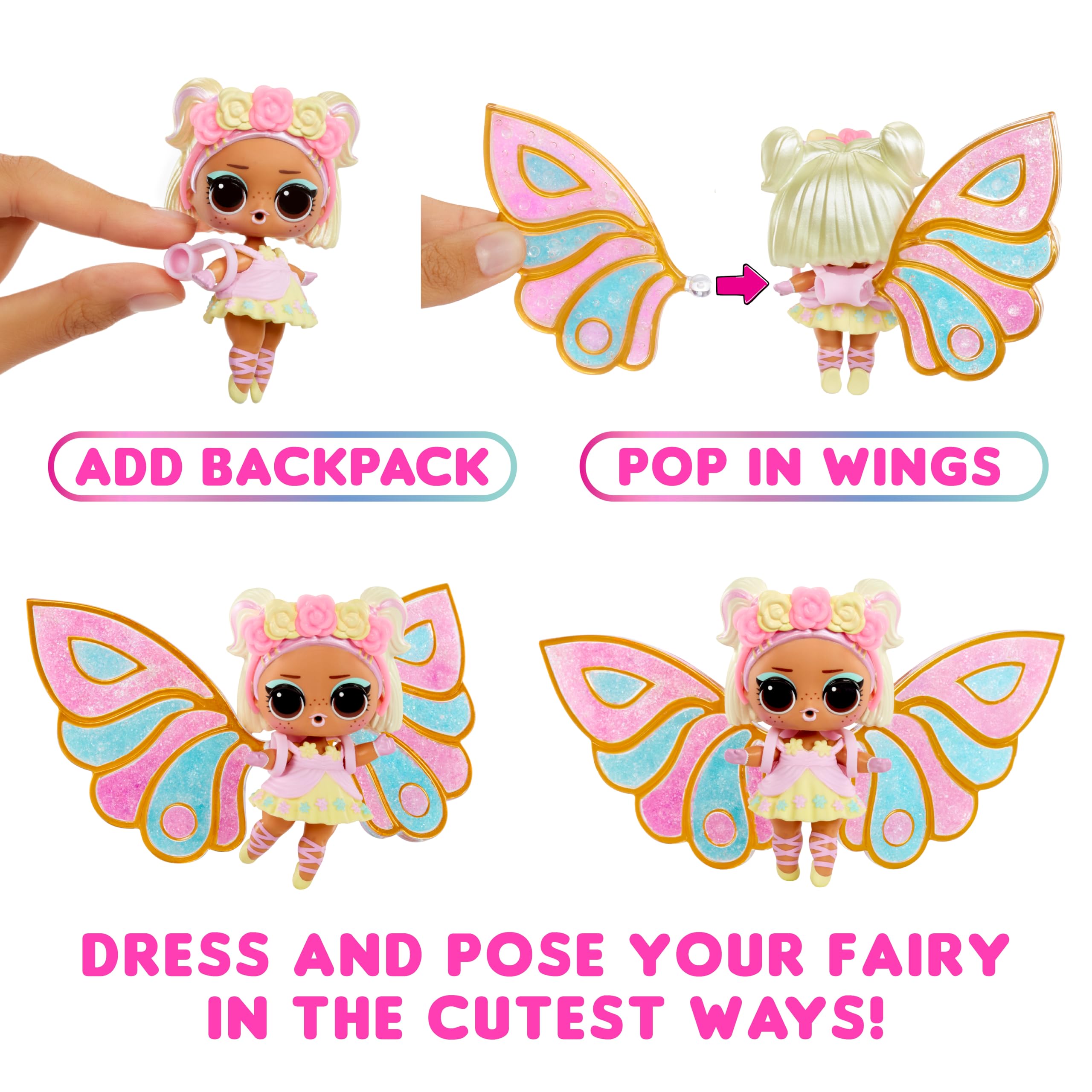 Foto 4 | Doll L.o.l. ¡sorpresa! Hadas, Niños Pequeños Con Alas Para Hacer Tus Propias Alas, Para Mayores De 4 Años -