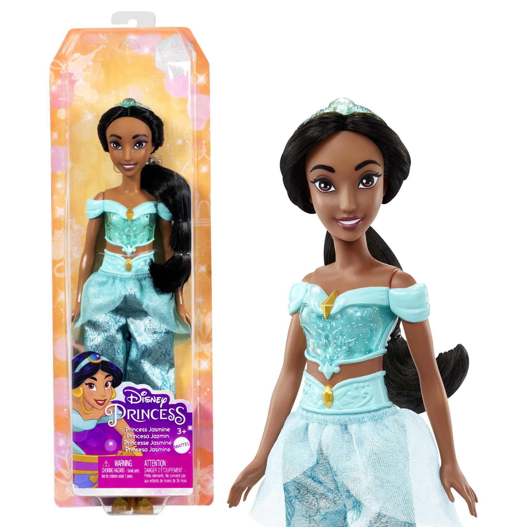Foto 3 pulgar | Muñeca de Moda Mattel Disney Princess Jasmine con Tiara - Venta Internacional