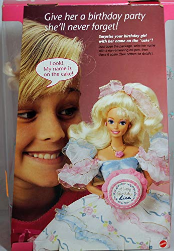 Foto 7 pulgar | Muñeca De Fiesta De Cumpleaños De Barbie De 1992 Con Vestido Brillante Y Pastel - Venta Internacional.