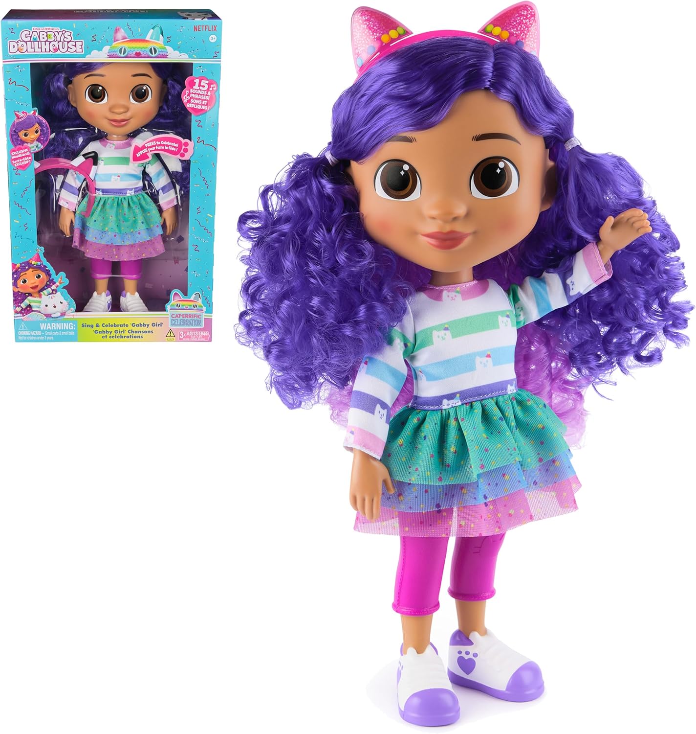 Gabby’s Dollhouse Gabby Canta Y Celebra 31 Cm 15 Sonidos