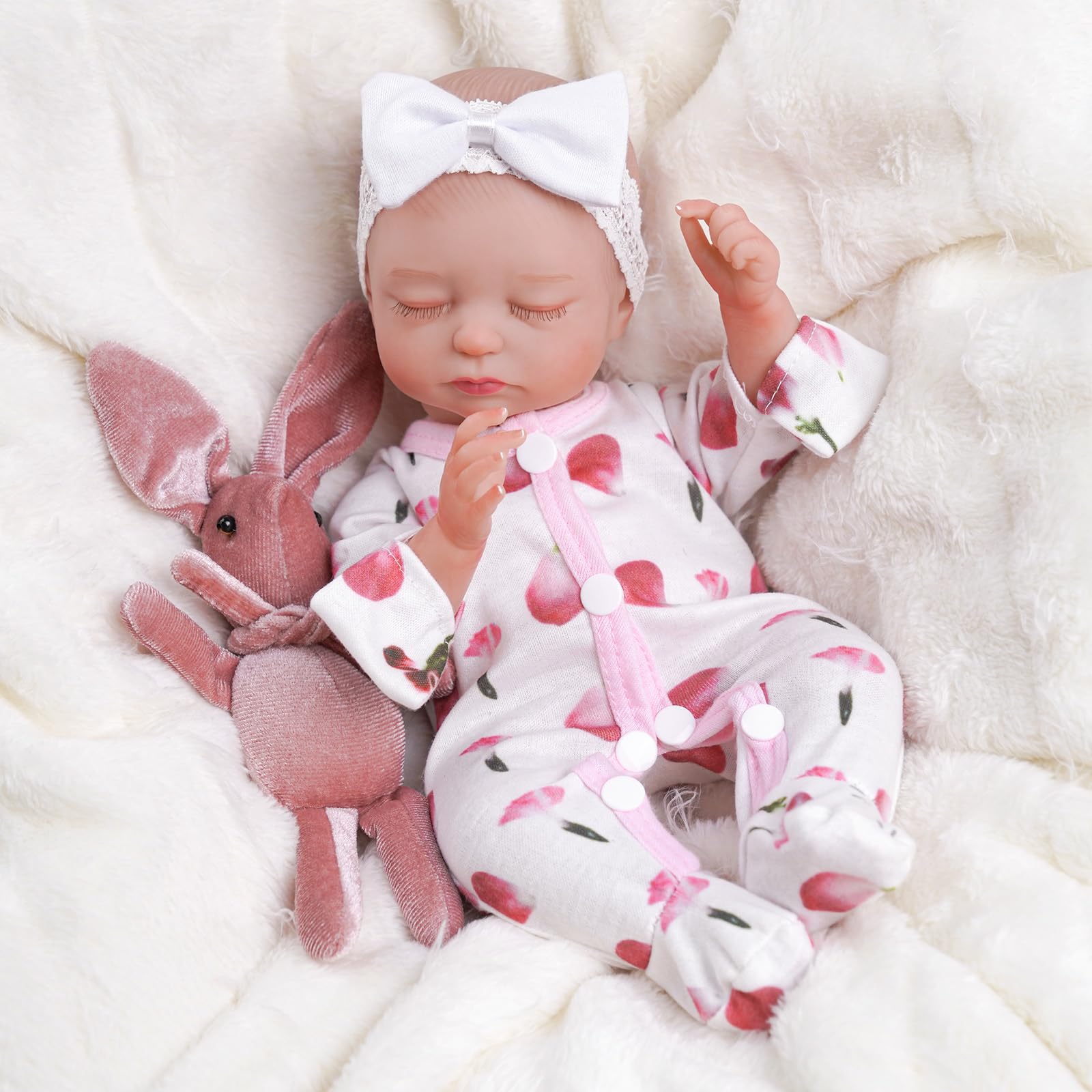 Foto 7 pulgar | Muñeca Reborn Babeside Beta De 30,48 Cm Con Cuerpo Suave Para Niña De 3 Años O Más - Venta Internacional.