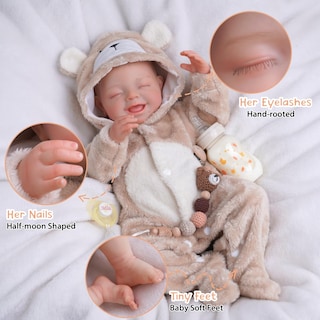 Foto 2 | Muñeca Reborn Babeside Claire De 50 Cm Con Kit De Alimentación Para Más De 3 Años - Venta Internacional.