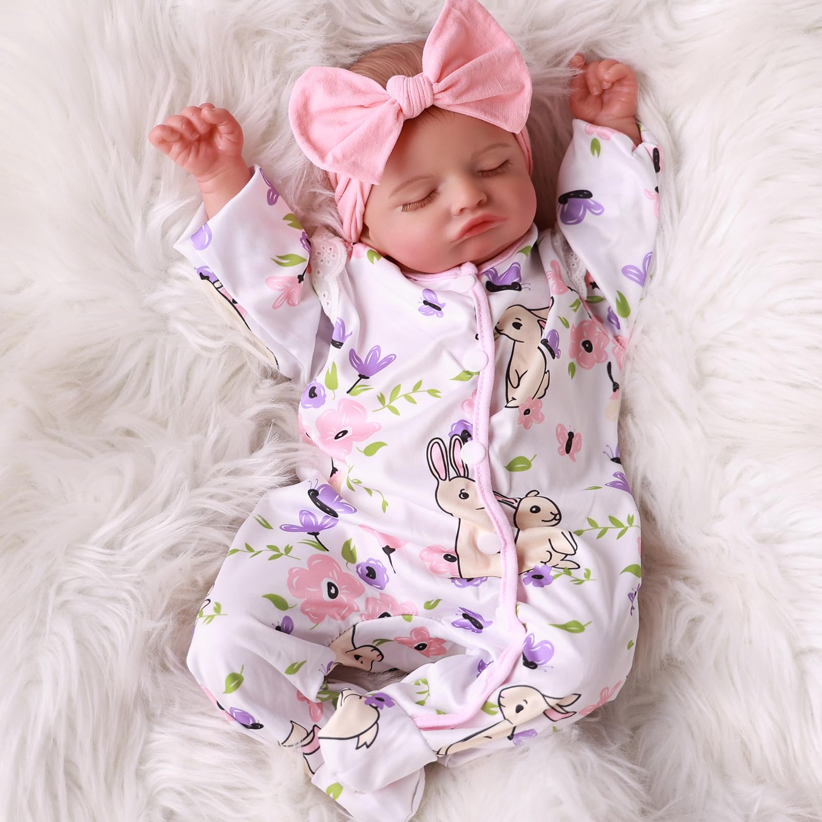 Foto 3 | Muñeca Reborn Babeside Rosalie De 50 Cm Con Accesorios Para Más De 3 Años - Venta Internacional.