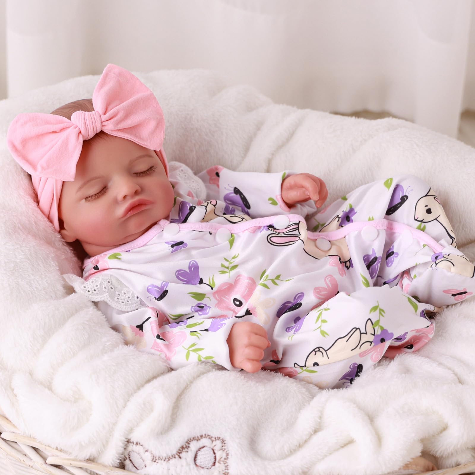 Foto 4 | Muñeca Reborn Babeside Rosalie De 50 Cm Con Accesorios Para Más De 3 Años - Venta Internacional.