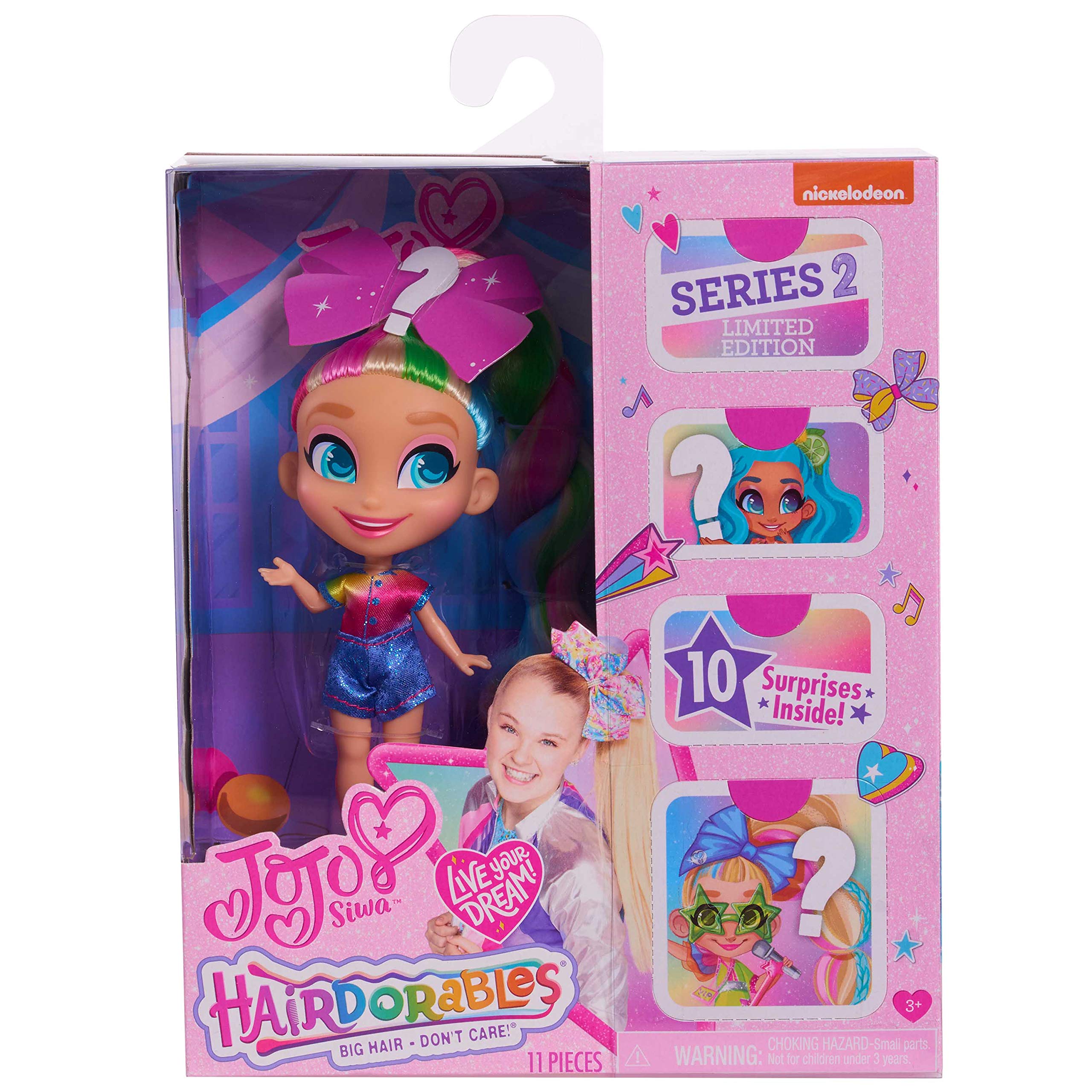 Foto 5 pulgar | Muñeca Coleccionable Just Play Jojo Siwa Jojo Loves Hairdorables - Venta Internacional.