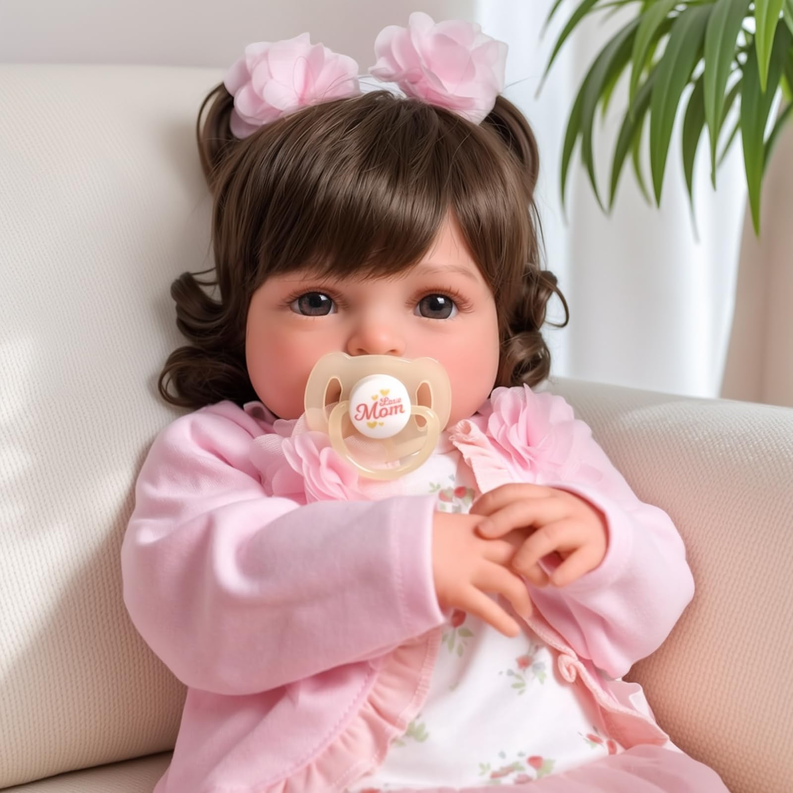 Foto 2 | Muñeca Reborn Babeside Relike Girl de 50 cm con Kit de Alimentación - Venta Internacional