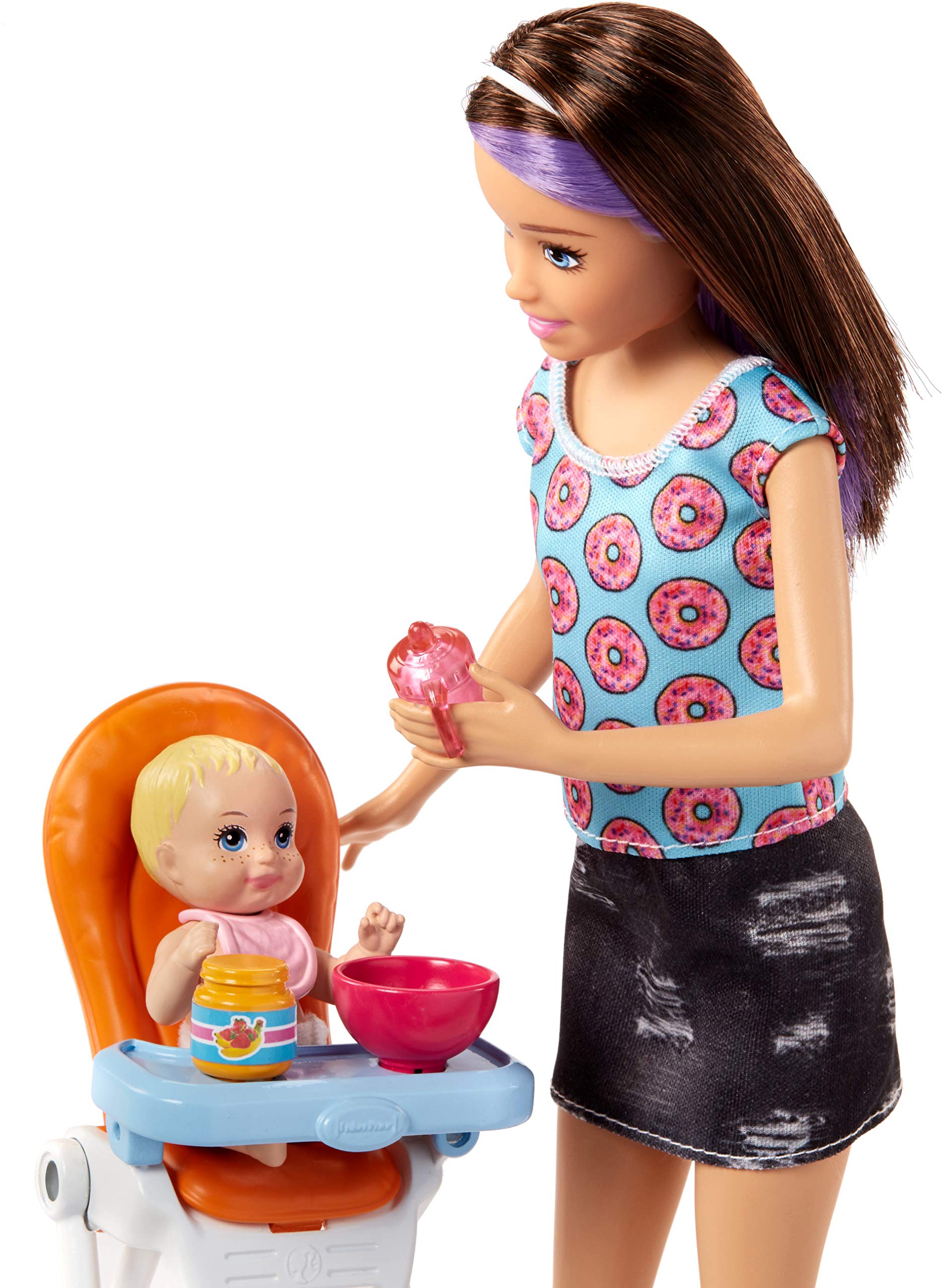 Foto 4 pulgar | Set Barbie Babysitting con Muñeca Skipper Friend y Muñeca - Venta Internacional