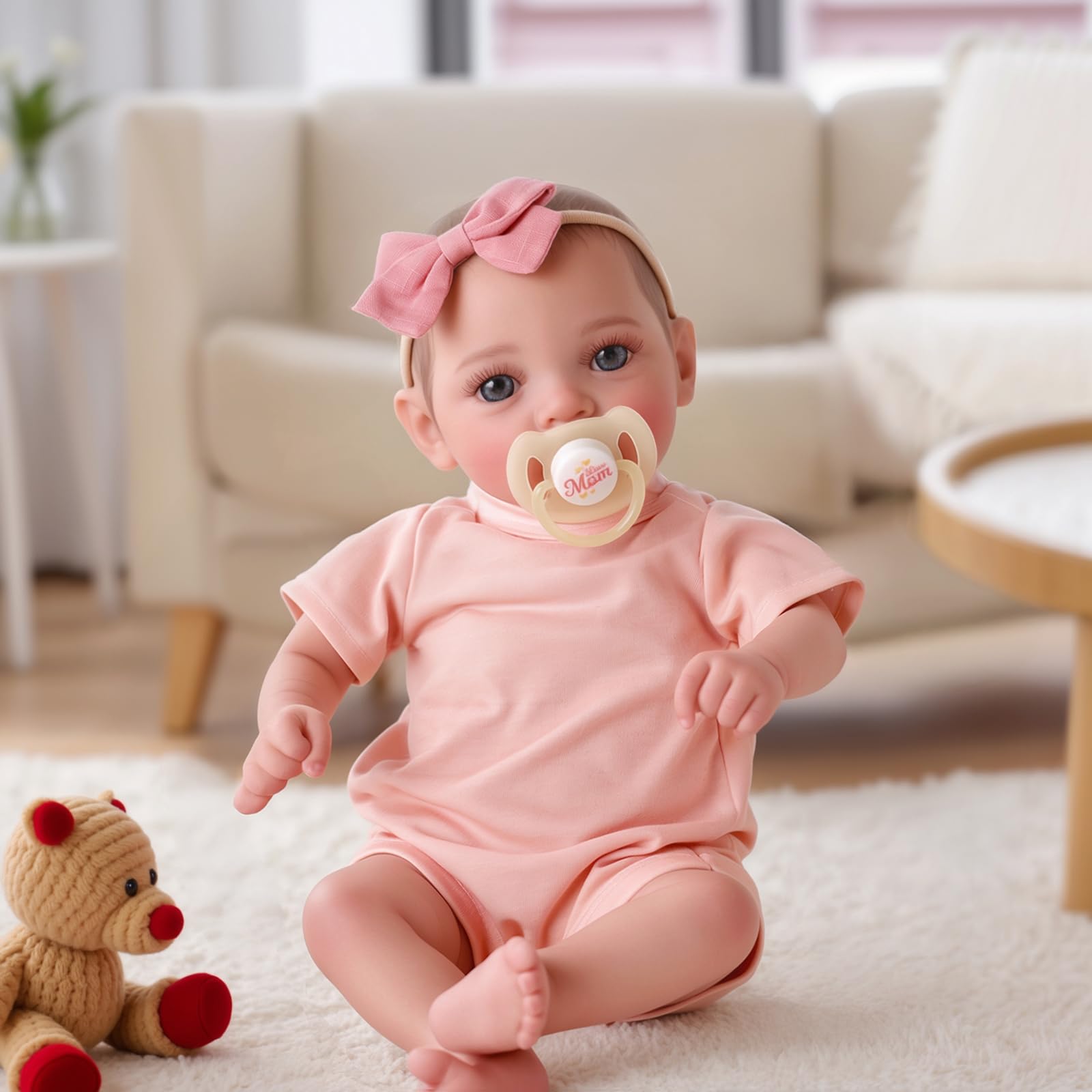 Foto 6 pulgar | Muñeca Reborn Babeside Megan de 43 cm con Accesorios - Venta Internacional