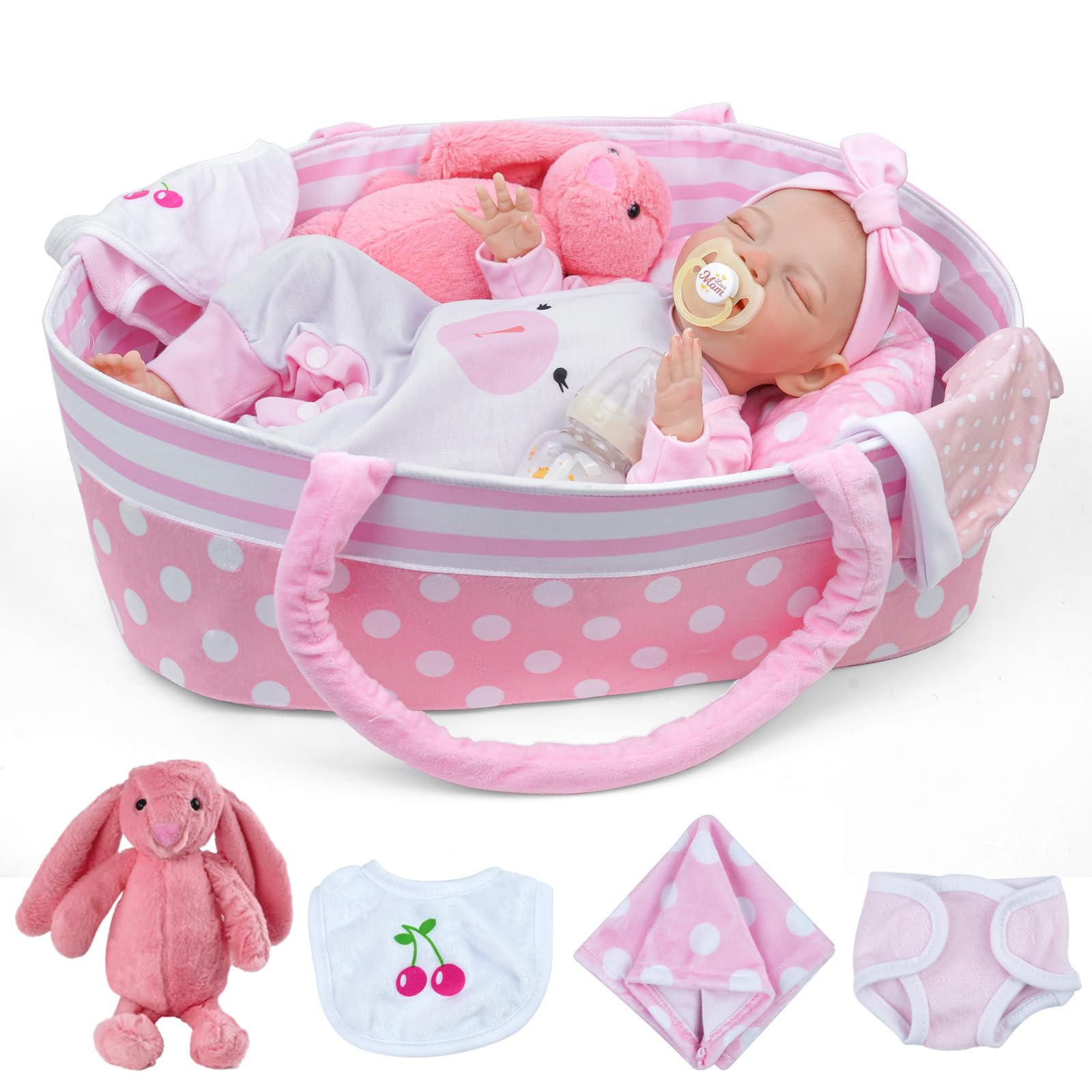 Foto 2 pulgar | Muñeca Reborn Babeside Realista 50 Cm Cuerpo Completo De Vinilo - Venta Internacional