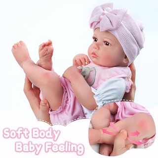 Foto 5 | Muñeca Reborn Babeside Fiona de 50 cm con Kit de Alimentación y Caja de Regalo - Venta Internacional