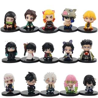 Foto 1 | Kit De Figuras Demon Slayer Kimetsu No Yaiba Anime X15, 4-5 Cm - Venta Internacional.